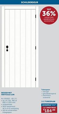 Design met verticale lijn tubespaan-Huismerk - Zelfbouwmarkt