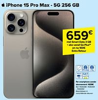 Apple iphone 15 pro max 5g 256 gb-Apple