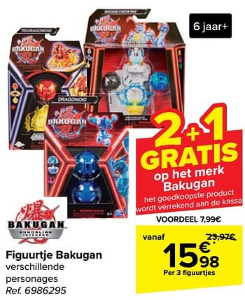 Promotions Figuurtje bakugan - Bakugan - Valide de 20/03/2024 à 02/04/2024 chez Carrefour