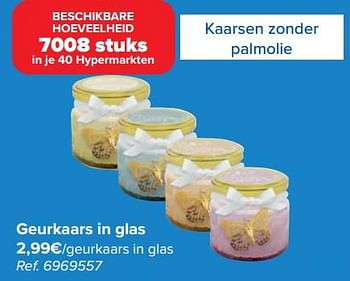 Promoties Geurkaars in glas - Huismerk - Carrefour  - Geldig van 20/03/2024 tot 02/04/2024 bij Carrefour