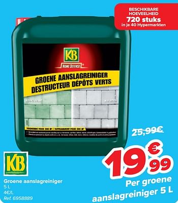 Promotions Groene aanslagreiniger - KB - Valide de 20/03/2024 à 02/04/2024 chez Carrefour