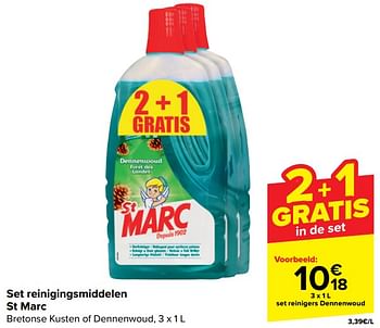 Promoties Set reinigingsmiddelen st marc - St Marc - Geldig van 20/03/2024 tot 02/04/2024 bij Carrefour