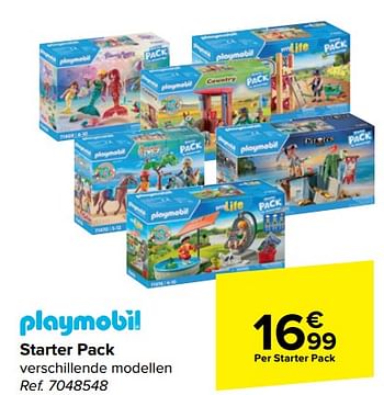 Promoties Starter pack - Playmobil - Geldig van 20/03/2024 tot 02/04/2024 bij Carrefour