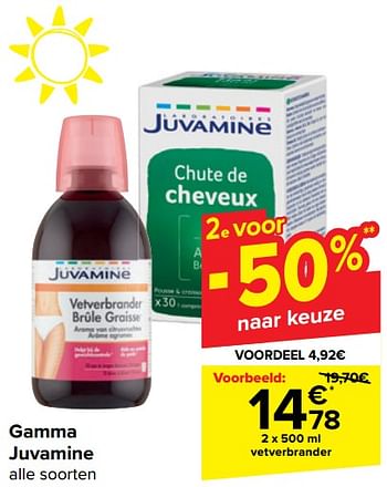 Promoties Vetverbrander - Juvamine - Geldig van 20/03/2024 tot 02/04/2024 bij Carrefour