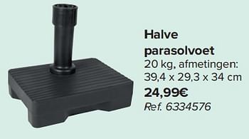 Promotions Halve parasolvoet - Produit maison - Carrefour  - Valide de 20/03/2024 à 06/05/2024 chez Carrefour