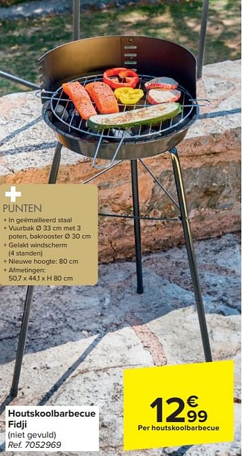 Promoties Houtskoolbarbecue fidji - Huismerk - Carrefour  - Geldig van 20/03/2024 tot 06/05/2024 bij Carrefour