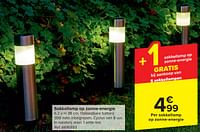 Sokkellamp op zonne-energie-Huismerk - Carrefour 