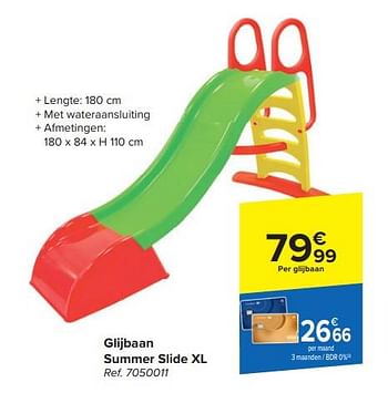 Promoties Glijbaan summer slide xl - Huismerk - Carrefour  - Geldig van 20/03/2024 tot 06/05/2024 bij Carrefour