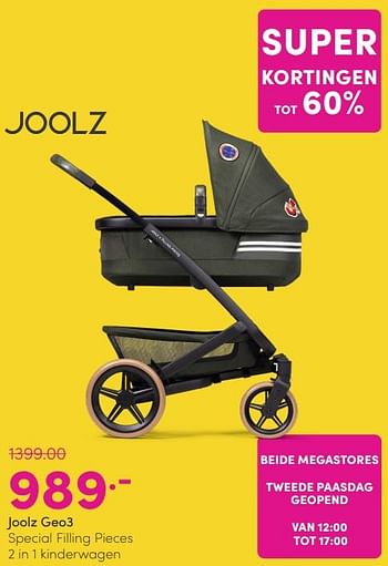 Promotions Joolz geo3 special filling pieces 2 in 1 kinderwagen - Joolz - Valide de 24/03/2024 à 01/04/2024 chez Baby & Tiener Megastore