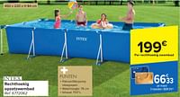 Promoties Rechthoekig opzetzwembad - Intex - Geldig van 20/03/2024 tot 06/05/2024 bij Carrefour