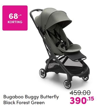 Promoties Bugaboo buggy butterfly black forest green - Bugaboo - Geldig van 24/03/2024 tot 01/04/2024 bij Baby & Tiener Megastore