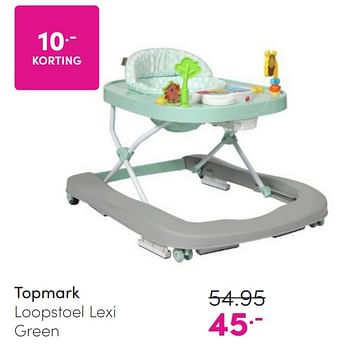 Promotions Topmark loopstoel lexi green - Topmark - Valide de 24/03/2024 à 01/04/2024 chez Baby & Tiener Megastore