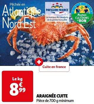 Promoties Araignée cuite - Huismerk - Auchan - Geldig van 26/03/2024 tot 01/04/2024 bij Auchan