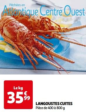 Promoties Langoustes cuites - Huismerk - Auchan - Geldig van 26/03/2024 tot 01/04/2024 bij Auchan