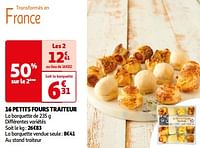 16 petits fours traiteur-Huismerk - Auchan