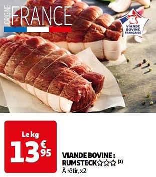 Promoties Viande bovine rumsteck - Huismerk - Auchan - Geldig van 26/03/2024 tot 01/04/2024 bij Auchan