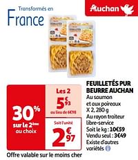 Feuilletés pur beurre auchan-Huismerk - Auchan