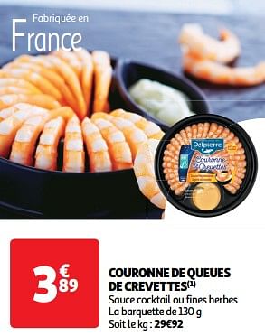 Promoties Couronne de queues de crevettes - Delpierre - Geldig van 26/03/2024 tot 31/03/2024 bij Auchan