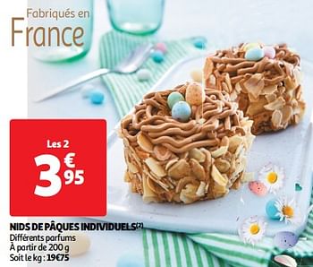 Promotions Nids de pâques individuels - Produit Maison - Auchan Ronq - Valide de 26/03/2024 à 31/03/2024 chez Auchan Ronq