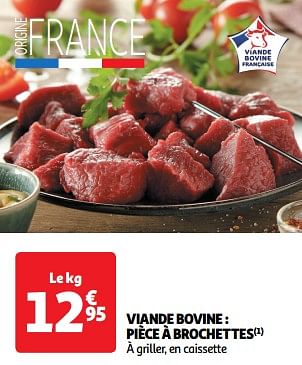 Promoties Viande bovine pièce à brochettes - Huismerk - Auchan - Geldig van 26/03/2024 tot 31/03/2024 bij Auchan