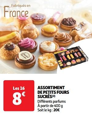 Promoties Assortiment de petits fours sucrés - Huismerk - Auchan - Geldig van 26/03/2024 tot 31/03/2024 bij Auchan