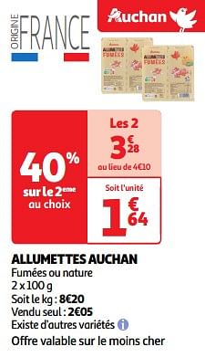 Promotions Allumettes auchan - Produit Maison - Auchan Ronq - Valide de 26/03/2024 à 31/03/2024 chez Auchan Ronq