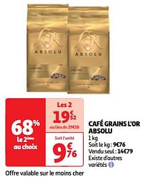 Café grains l`or absolu-Douwe Egberts