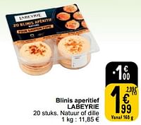 Blinis aperitief labeyrie-Labeyrie