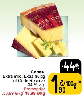 Promotions Comté extra mild extra fruitig of oude reserve - Produit maison - Cora - Valide de 26/03/2024 à 30/03/2024 chez Cora