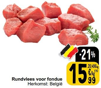 Promotions Rundvlees voor fondue - Produit maison - Cora - Valide de 26/03/2024 à 30/03/2024 chez Cora
