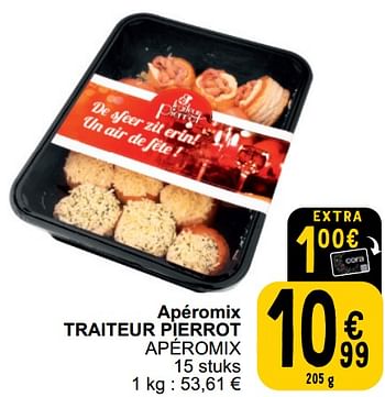 Promoties Apéromix traiteur pierrot apéromix - Traiteur Pierrot - Geldig van 26/03/2024 tot 30/03/2024 bij Cora
