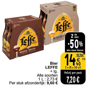 Promoties Bier leffe - Leffe - Geldig van 26/03/2024 tot 30/03/2024 bij Cora
