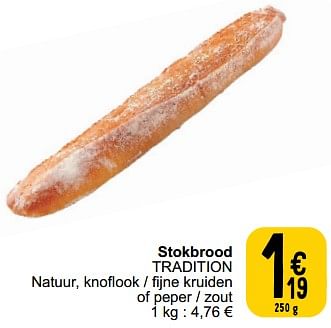 Promoties Stokbrood tradition - Huismerk - Cora - Geldig van 26/03/2024 tot 30/03/2024 bij Cora