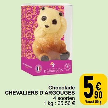 Promoties Chocolade chevaliers d’argouges - Les Chevaliers d'Argouges - Geldig van 26/03/2024 tot 30/03/2024 bij Cora