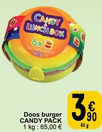 Doos burger candy pack-Candypack