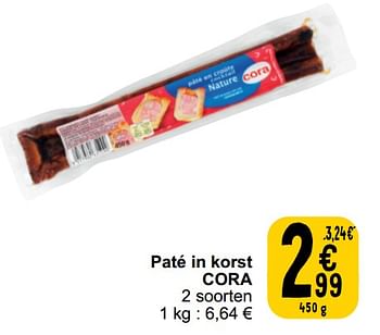 Promoties Paté in korst cora - Huismerk - Cora - Geldig van 26/03/2024 tot 30/03/2024 bij Cora