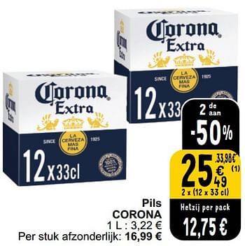 Promoties Pils corona - Corona - Geldig van 26/03/2024 tot 30/03/2024 bij Cora