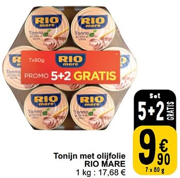 Promoties Tonijn met olijfolie rio mare - Rio Mare - Geldig van 26/03/2024 tot 30/03/2024 bij Cora