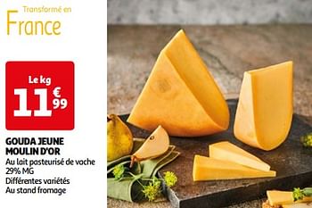 Promoties Gouda jeune moulin d`or - Huismerk - Auchan - Geldig van 26/03/2024 tot 01/04/2024 bij Auchan