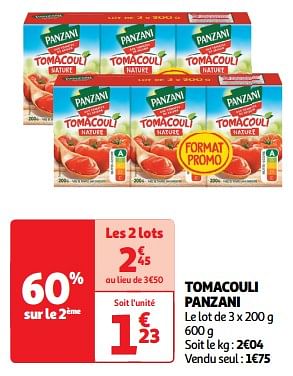 Promoties Tomacouli panzani - Panzani - Geldig van 26/03/2024 tot 31/03/2024 bij Auchan