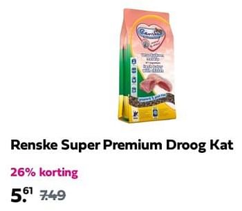 Promoties Renske super premium droog kat - Renske - Geldig van 24/03/2024 tot 31/03/2024 bij Plein