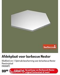 Afdekplaat voor barbecue nestor-Barbecook