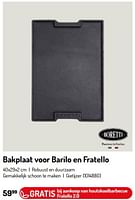 Promoties Bakplaat voor barilo en fratello - Boretti - Geldig van 17/02/2024 tot 31/08/2024 bij Oh'Green