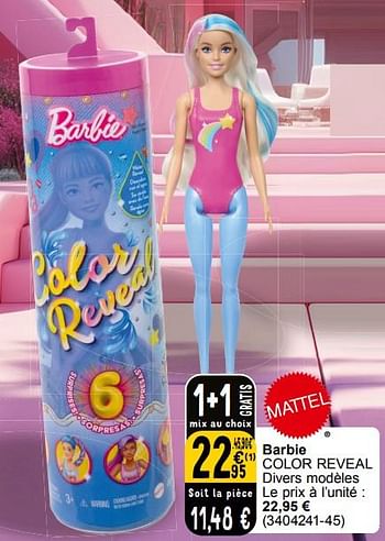 Promoties Barbie color reveal - Mattel - Geldig van 19/03/2024 tot 08/04/2024 bij Cora