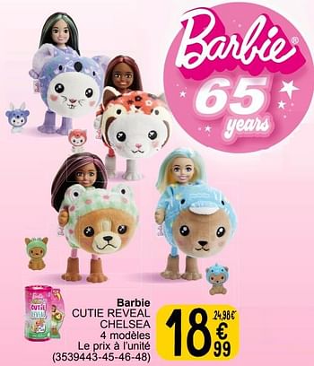Promoties Barbie pop reveal cocktail - Mattel - Geldig van 19/03/2024 tot 08/04/2024 bij Cora