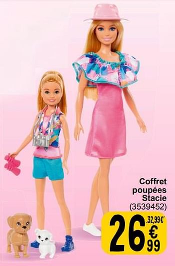 Promotions Coffret poupées stacie - Mattel - Valide de 19/03/2024 à 08/04/2024 chez Cora