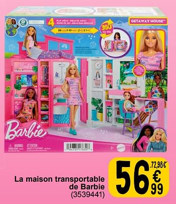 Promotions La maison transportable de barbie - Mattel - Valide de 19/03/2024 à 08/04/2024 chez Cora