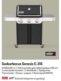 Gasbarbecue genesis e-315-Weber