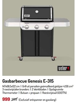 Gasbarbecue genesis e-315