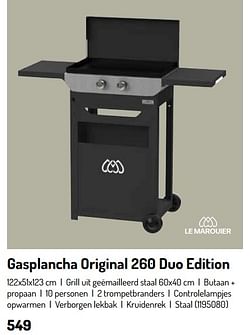 Gasplancha original 260 duo edition